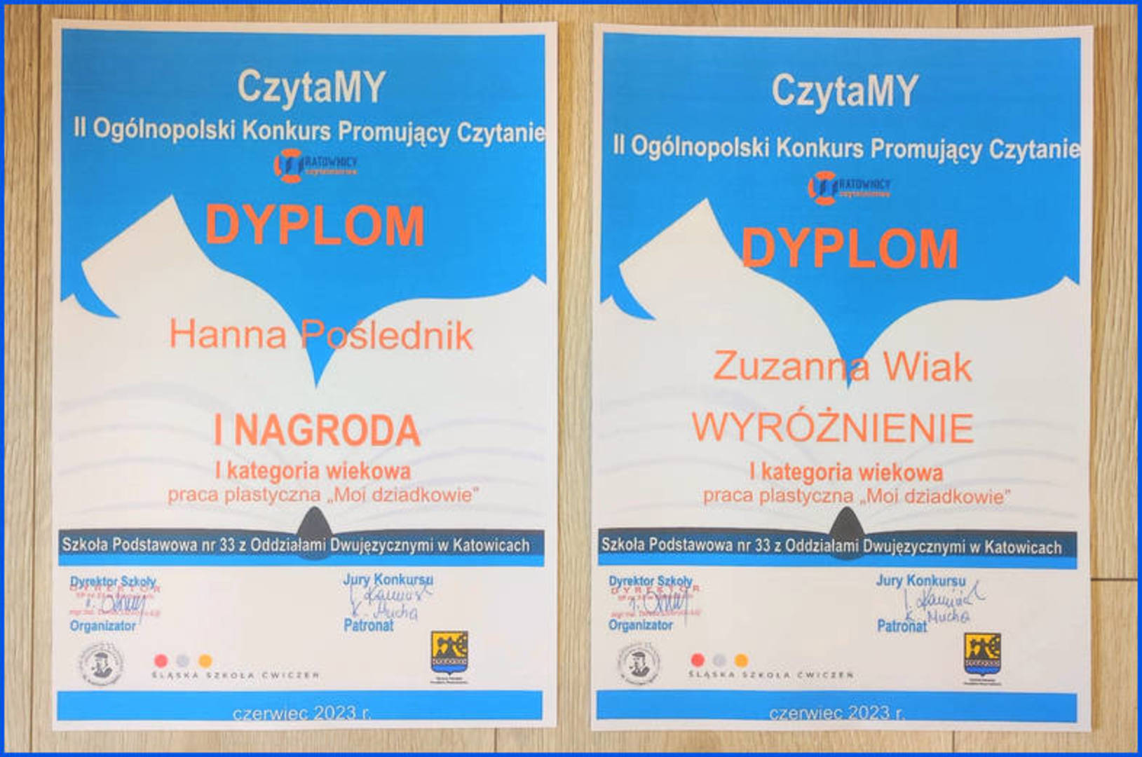 Konkurs CzytaMY - dyplomy laureatów